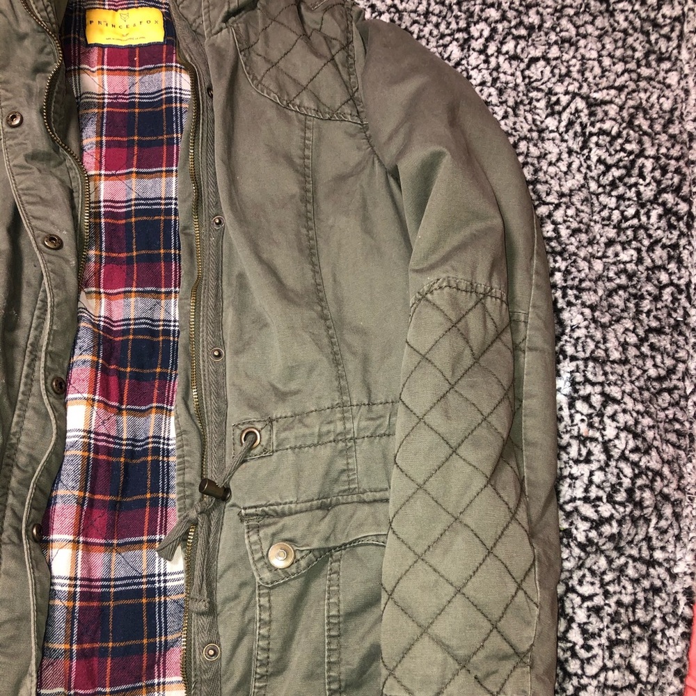 olive green jacket